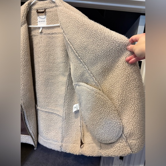 Avec Les Filles Brown Faux Shearling Jacket - Picture 4 of 7